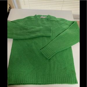 Vintage Robert Scoot Pure Shetland Wool Sweater Green Sz Women’s 40